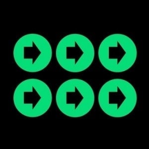 Night Signs - Luminous Disk Arrow Signs